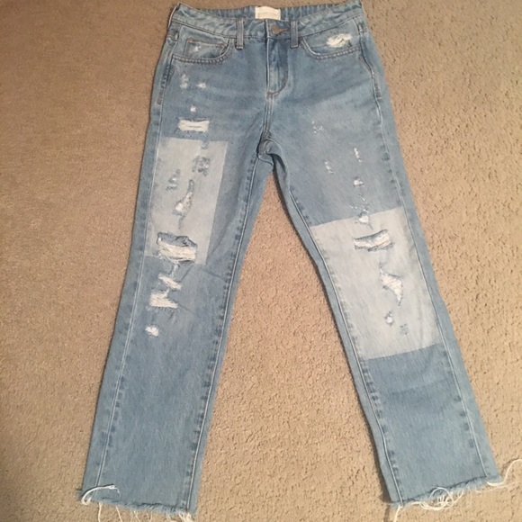 Gilded Intent distressed denim jeans Sz 25 - Picture 2 of 13
